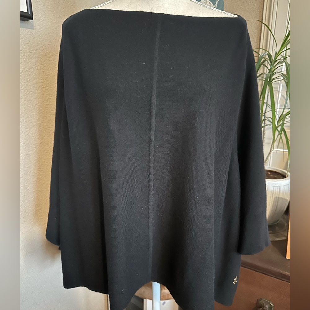 Juicy Couture Black Poncho Sweater